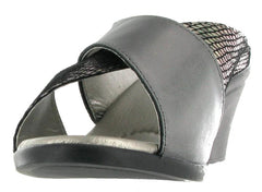 Trino Pewter Leather/Snake