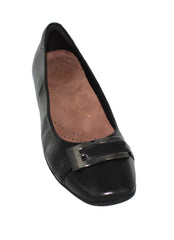 Candra Glare, Black Leather, Front View