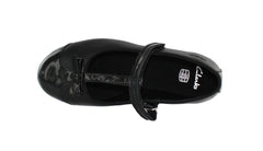 Girls School Shoe, Clarks Dance Bow infant