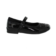 Clarks Dolly Heart Jnr Black Patent