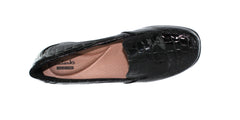 Top View, Gael Angora in Black Croc Patent