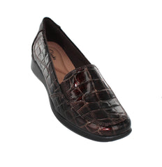 Gael Angora in Brown Croc Patent, Front View