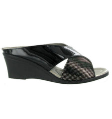 Lotus Trino Black Patent/Snake