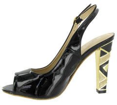 Lunar FLC419 Black patent Side